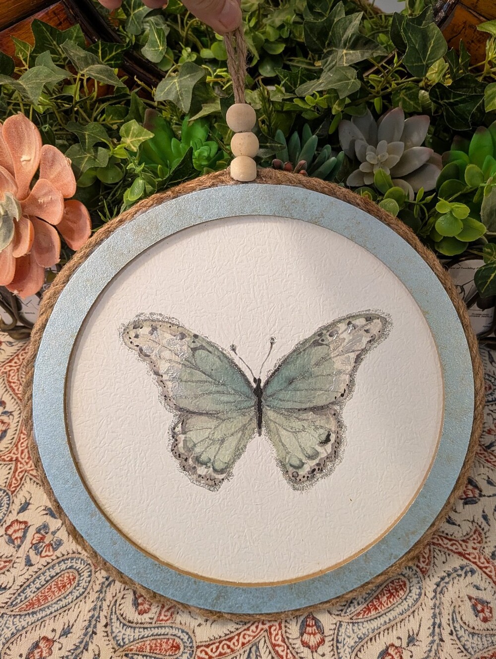 Framed Butterfly Wall Hanging